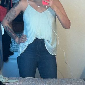 Mint green cami blouse